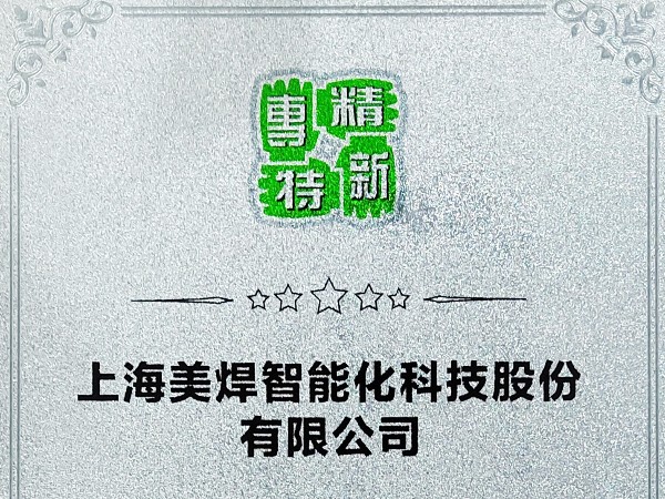 Congratulations to Shanghai MWelding for being recognized as a professional, refined, and innovative